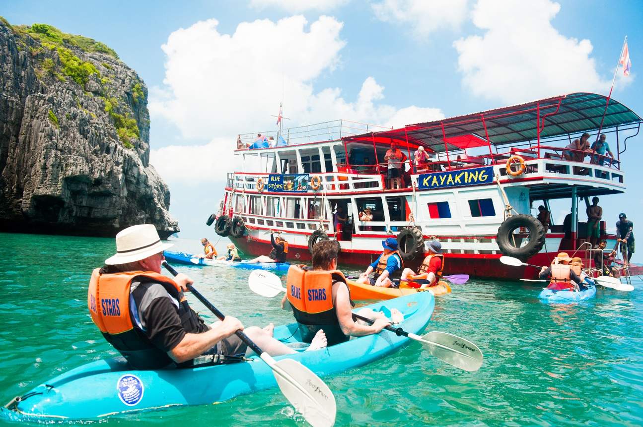 Ang Thong Marine Park Blue Stars Kayaking Wooden boat